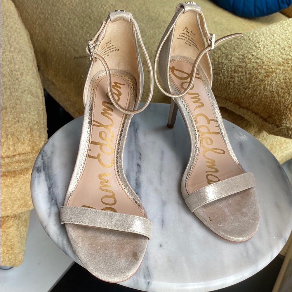 Sam Edelman Women's Metallic Heeled Sandals